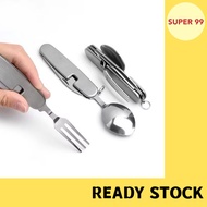(8 in 1) Picnic Set Barang Camping Set Barangan Dapur Camping Spoon Camping Utensil Set Sudu Spoon G