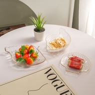 Aesthetic Shell Transparent Glass Plate Transparent Shell Glass Plate