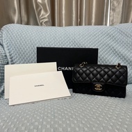 Chanel 香奈兒 Classic Flap 23 CF23 黑色牛皮金扣