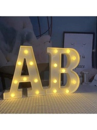 1入英文字母/數字led燈,浪漫驚喜場景道具裝飾燈