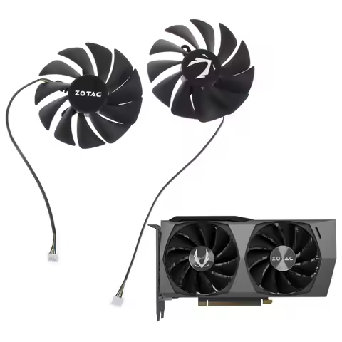 1/2PC 89mm GA92S2U 12V 4Pin Graphics Card Cooler Fan for ZOTAC GAMING GeForce RTX 3060 RTX 3060 Ti T