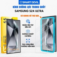 Samsung Galaxy S24 Ultra transparent full screen tempered glass Genuine Smart Devil - Samsung S24 Ul