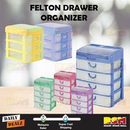 FELTON Organizer Drawers 3 & 4 Tiers Document A4 Paper Stationery/Rak Dokumen FELTON
