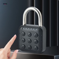 6 Digit Outdoor Waterproof Padlock Intelligent Fingerprint Unlocking Padlock Indoor and Outdoor Padl