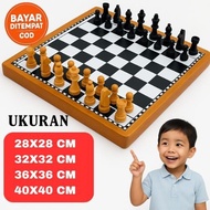 Jumbo XL Wooden Chess Board | Size 40x40 36x36 32x32 28x28 | Complete Wooden Pawn