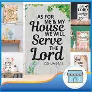 Wooden Quotes Wall Decor (Vertical style) HxW:20CMX30CM