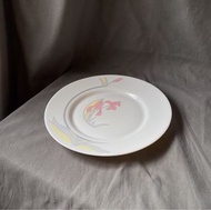 {{ 老叢 }} 🍽早期法國Arcopal鳶尾印花玻璃餐盤