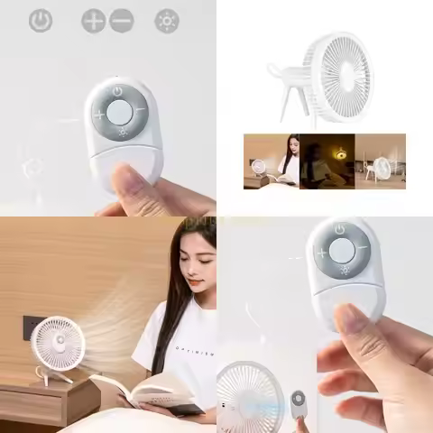 Best Seller Desk Fan USB Rechargeable Portable Fan with Remote Control 4 Speed Camping Fan for Deskt
