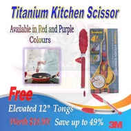 3M Scotch Titanium Detachable Kitchen Scissors (Purple Color) 3M Scissors