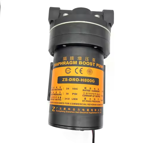 H Series 800GPD, 1000GPD, 1200GPD Large Flow 6 Chambers Diaphragm RO Booster Water Pump for Commerci