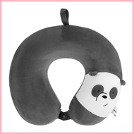 ☼ ✹ ● Miniso We Bare Bears U shaped Neck Pillow Travel Pillow Grizzly Panda Ice Bear