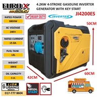 EUROX GOLD SILENT INVERTER GENERATOR - JI4200ES - 4.2KW WITH KEY START - 6 MONTH LOCAL WARRANTY