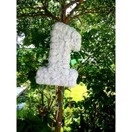 Pinata số 1 đính hoa hồng - Trò chơi đập kẹo sinh nhật cho trẻ em cực kỳ vui nhộn (tặng kèm 01 gậy đ