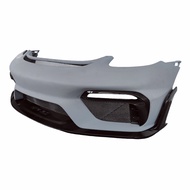 High quality 3K semi carbon fiber GT4RS style front bumper for Porsche 718 Boxster Cayman body kit r