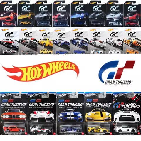 Mattel Hot Wheels 1/64 Gran Turismo Series Bmw M4 Mclaren F1 Gtr Corvette Stingray Pagani Huayra Toy