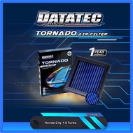 กรองอากาศผ้า Datatec Tornado รุ่น Honda City 1.0 Turbo ปี 2020 แผ่นกรองอากาศ ไส้กรองอากาศ กรองอากาศร