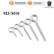 [1QJ3] 304 Stainless Steel Ring Screw Sheep Eye Screw Galvanized Screw M3/M4/M5/M6/M8 Closed Hook wi