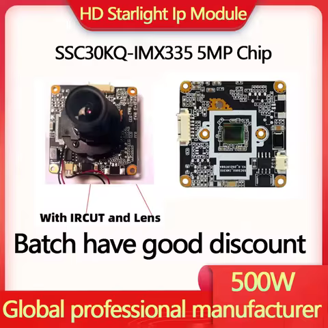 IMX335 SSC30KQ SON 5MP OpenIPC Camera Module 30fps 2592*1944 H.265 Board For CCTV Camera Module Vide