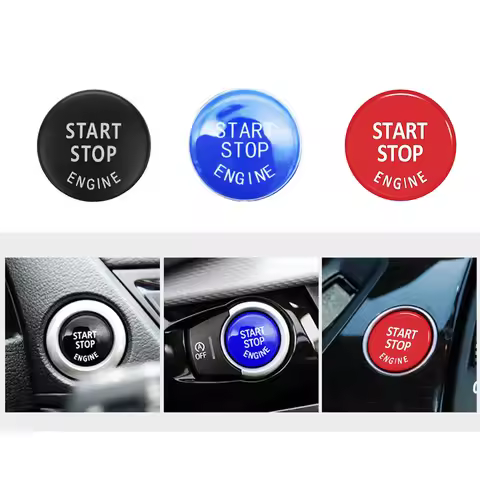 Car Engine Start Buttons Replace Covers Stop Switch for BMW 1 3 5 Series E87 E60 X1 E84 X3 E83 X5 E7