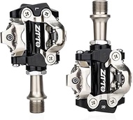 ZTTO Mountain Bike Pedals, SPD Self Lock Adjustable Bike Clipless Pedals with Cleats, Lightweight Du