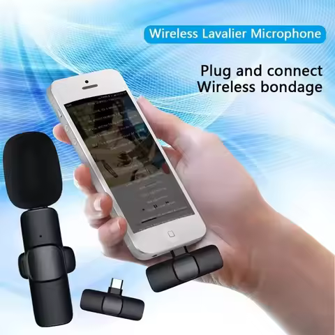 FANGTUOSI Noise-canceling microphone Wireless lavalier microphone for live streaming/YouTube/TikTok/