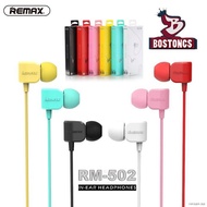 ▧BOSTON 100% ORIGINAL SUPER BASS HIGH QUALITY SOUND REMAX EARPHONE RM-502 EAR PHONE