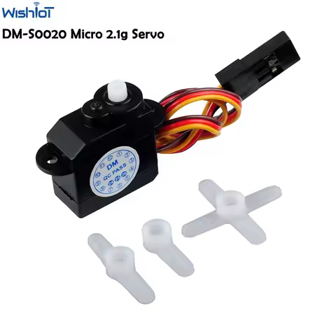 2.1g Ultra-micro Servo Coreless Motor DM-S0020 Mini Servo JR Connector 4.8V-6V 180 Degree for RC Hob