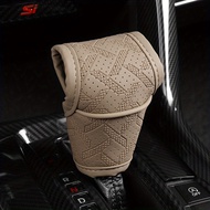 Universal PU Leather Gear Knob Auto Knob Gear Auto Manual Gear Knob Automatic Shift Knob Cover Car G
