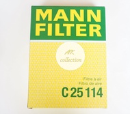 BMW กรองอากาศ ไส้กรองอากาศ Air filter MANN FILTER C25114 บีเอ็ม 6 สูบ M52 M54 รุ่น E36 E46 E39 LX343