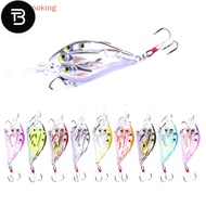 TB [LargeLooking] 1PC Pesca Hard Crankbiat Wobblers Fishing Bait 7.5CM 9G 6# Group Fishes Swim Minno