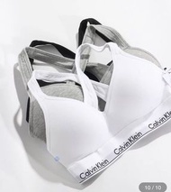 （可換）Ck Calvin Klein 交叉集中無鋼圈內衣（白色）