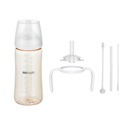 MOYUUM Gen3 ขวดนมเด็ก Premium PPSU โมยูม ALL IN ONE ขนาด 330ML (ลาย Basic) พร้อมจุก Stage3 สำหรับ 6-