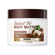 ROREC SADOER Nourishing Coconut Oil Body Butter Moisturizing Hydrating Scented Body Cream 200g