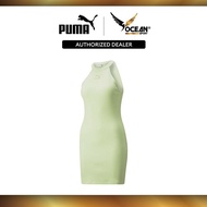 PUMA Womens Classics Ribbed Sleeveless Dress (Green) 53345336