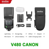 Flash Godox V480 TTL Speedlite Flash Light แฟลชกล้องสําหรับ Canon Sony Nikon (รับประกัน 2ปี)
