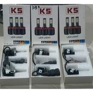 Turbo LED Headlamp Bulb K5 H4 HB4 H1 All Season 3 Colors Yellow White Blue