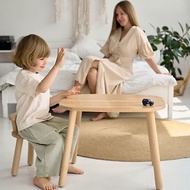 木製兒童活動桌和 1 把椅子套裝幼兒桌椅