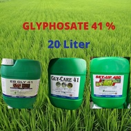 Glyphosate 41% 20Liter (Sama Dengan TYPHOON KEN UP ECOMAX ROUNDUP MAWAH COMPETE ) Racun Rumput Lalan