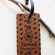 2023文博會 我是台灣人 珍珠奶茶印花 木質行李吊牌 登機牌客製