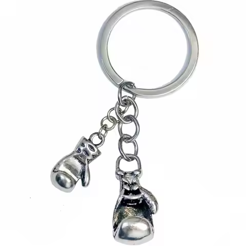 New Boxing Gloves GYM Keychains Boxing Glove Dangle Key Chains Sports Fitness Keychain For Men Gift 