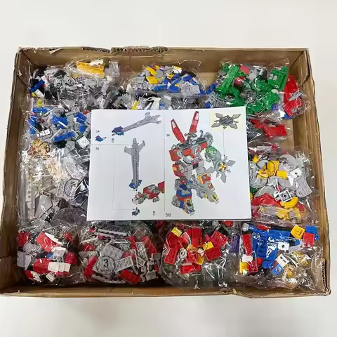 2321pcs 21311 Universe Defender Deformable 5 in 1 Mecha Robot Voltron Building Block Puzzle Model To