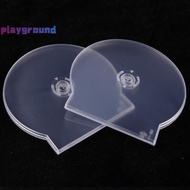 [playground] 1/3PCS Transparent Plastic Single Piece Round Disc Case CD Case Thiened CD DVD Disc Box