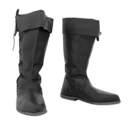 【MirthLane】 Medieval Men Boots Halloween Carnival Knight Pirate Viking Cosplay Black Brown Boots Got