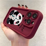 Cute Panda Milk Tea Casing for for Infinix Smart 10 9 8 7 Hot 50 Note 40 30 20 Play Itel RS4 P55 GT 