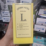L box sponge filter media