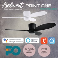 (CLIMATE VOUCHER) Point One Technology - F63 Pzero Series (42"/52") EC motor / SMART Ceiling Fan - S