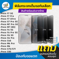 ฟิล์มกระจกนิรภัยกันเสือก Xiaomi รุ่น Poco F7 5G Poco F7 Pro Poco F7 Ultra Poco Poco X7 5G Poco X7 Pr