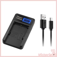 VIC LCD USB  Charger LP-E6 LC E6 For  5D Mark II  5D Mark III