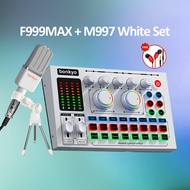 Bonkyo F999MAX SET sound card live broadcast equipment full set Bluetooth live sound card audio live