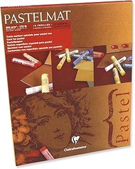 Clairefontaine 96111C Pastelmat Pad (Card for Pastel), 24x30cm, Dark, Light Blue, Wine, Sand, 24 x 30 cm, Assorted Colours